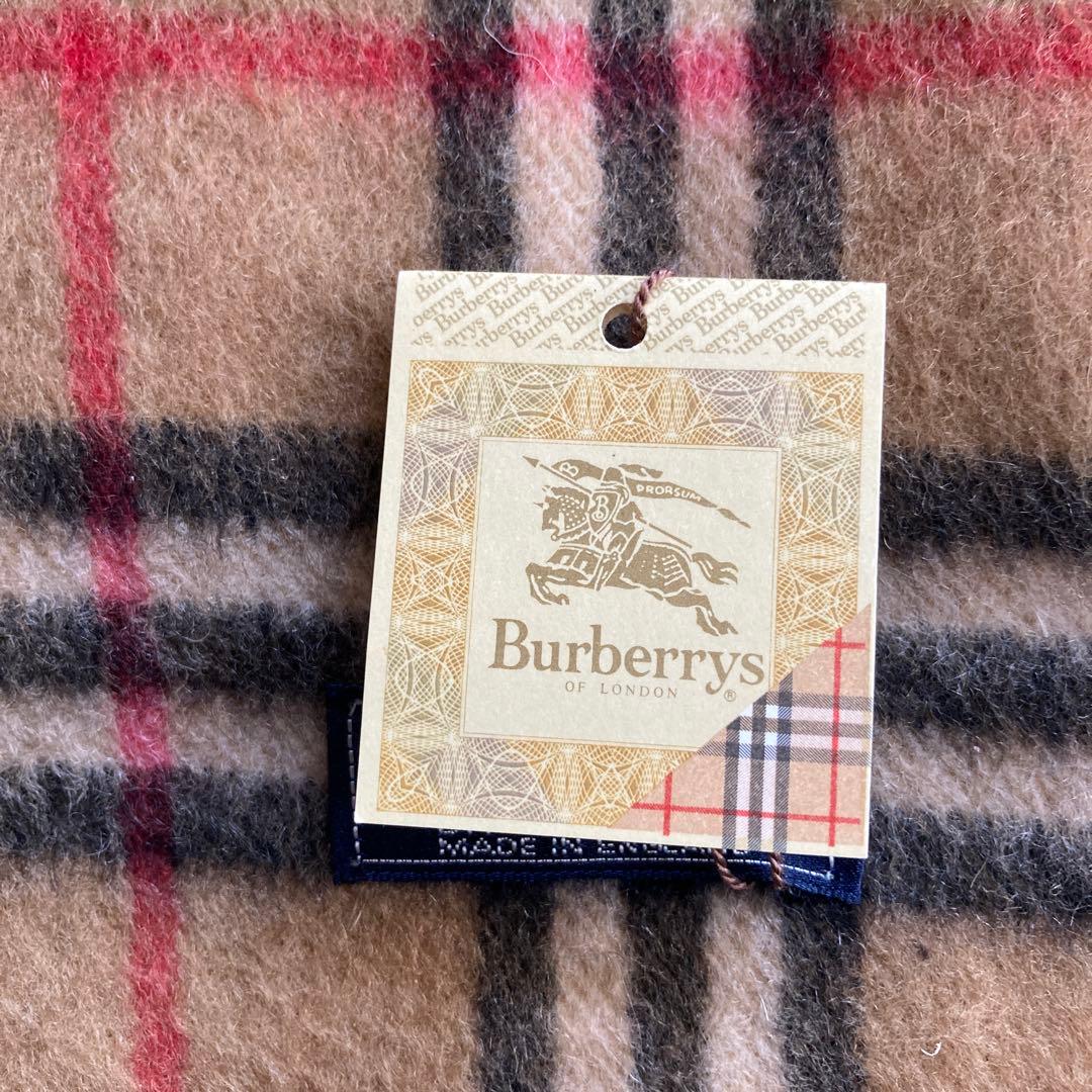 新品未使用バーバリーカシミアマフラー美品　防寒