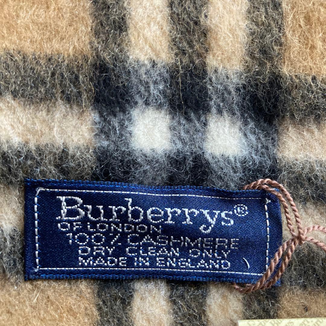 新品未使用バーバリーカシミアマフラー美品　防寒