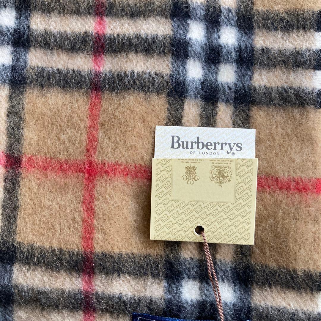 新品未使用バーバリーカシミアマフラー美品　防寒