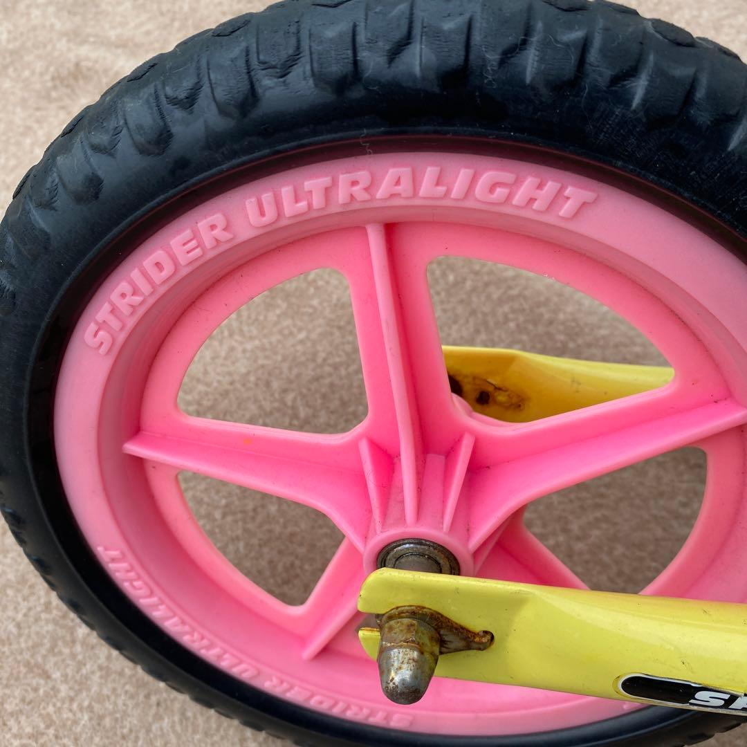 #STRIDER バランスバイク イエロー/ピンク #ストライダー　子供用