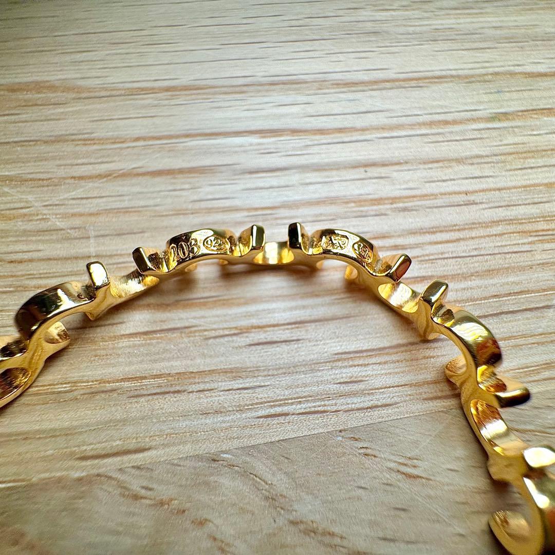 【希少】203jewelryホースシューバングル 18Kコーティング　※修理済