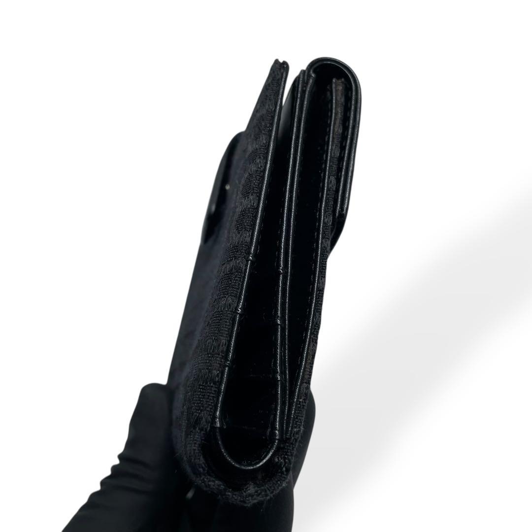 極美品　BALENCIAGA　バレンシアガ 二つ折り財布　キャンバス　レザー