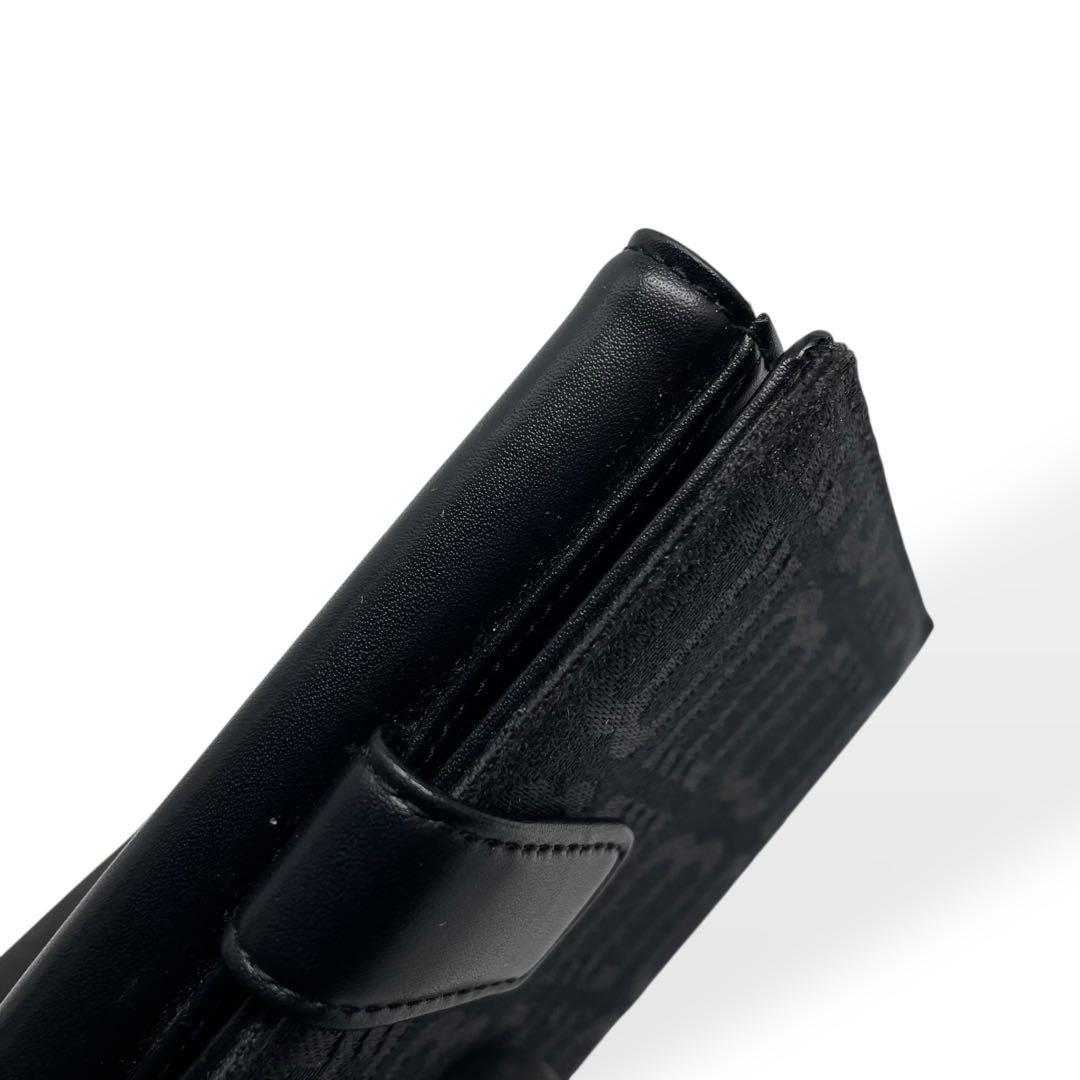 極美品　BALENCIAGA　バレンシアガ 二つ折り財布　キャンバス　レザー