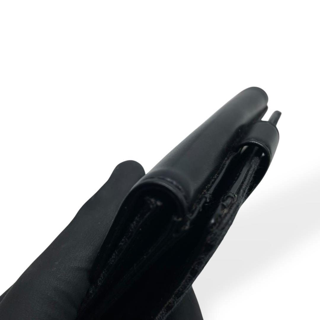 極美品　BALENCIAGA　バレンシアガ 二つ折り財布　キャンバス　レザー