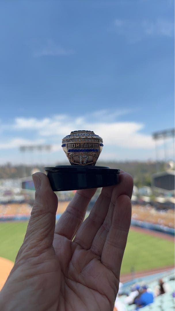 【球場配布】大谷翔平 チャンピオンリング ドジャース ドジャースタジアム