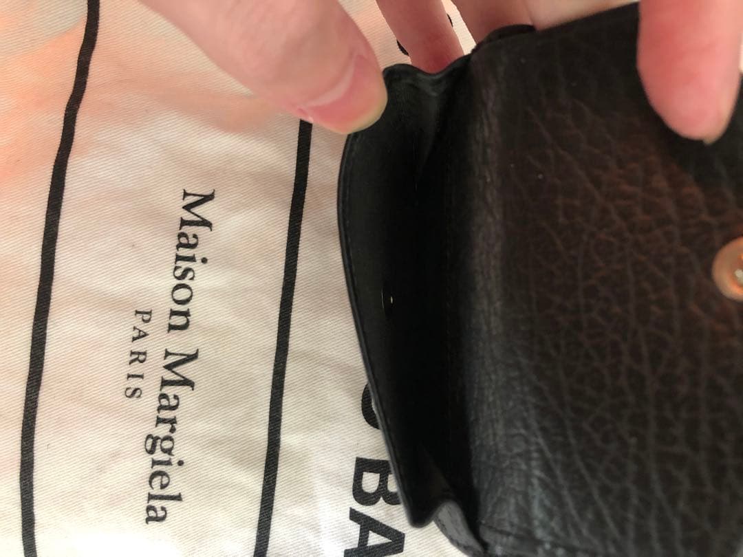 Maison Margiela ブラック三つ折り財布