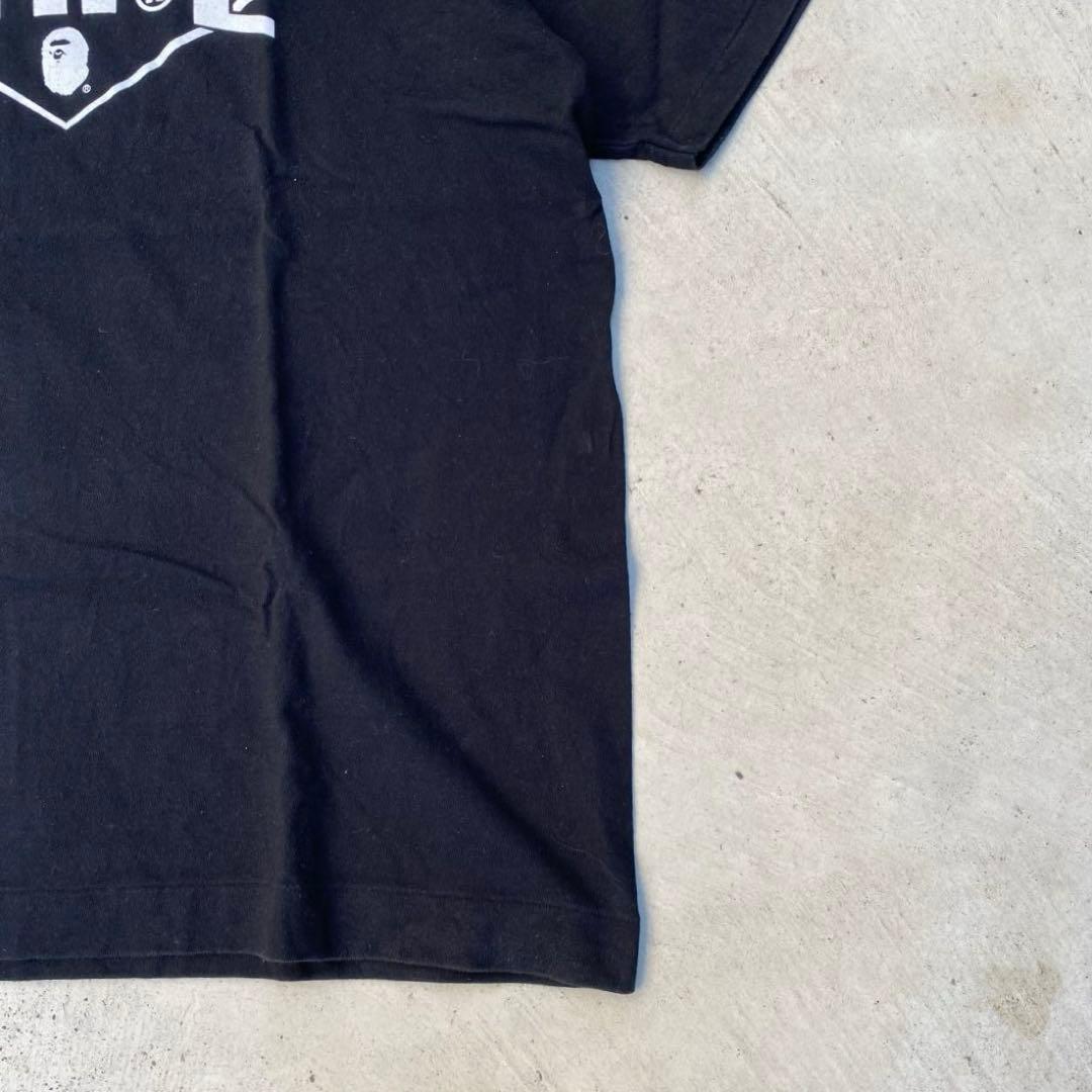 90s 00s A BATHING APE Tシャツ ブラック XL プリント