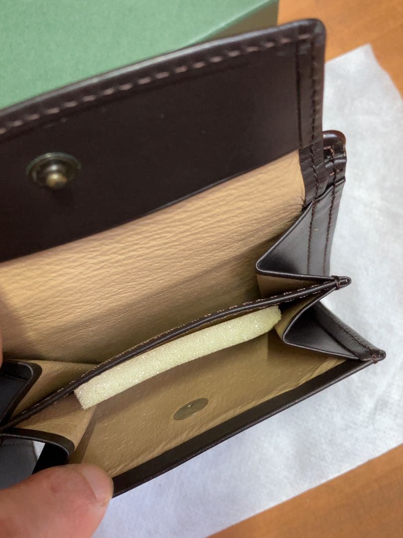 【新品未使用】ポールスミス ✨高級コードバン✨二つ折財布✨ブラウン✨希少