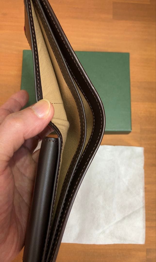 【新品未使用】ポールスミス ✨高級コードバン✨二つ折財布✨ブラウン✨希少