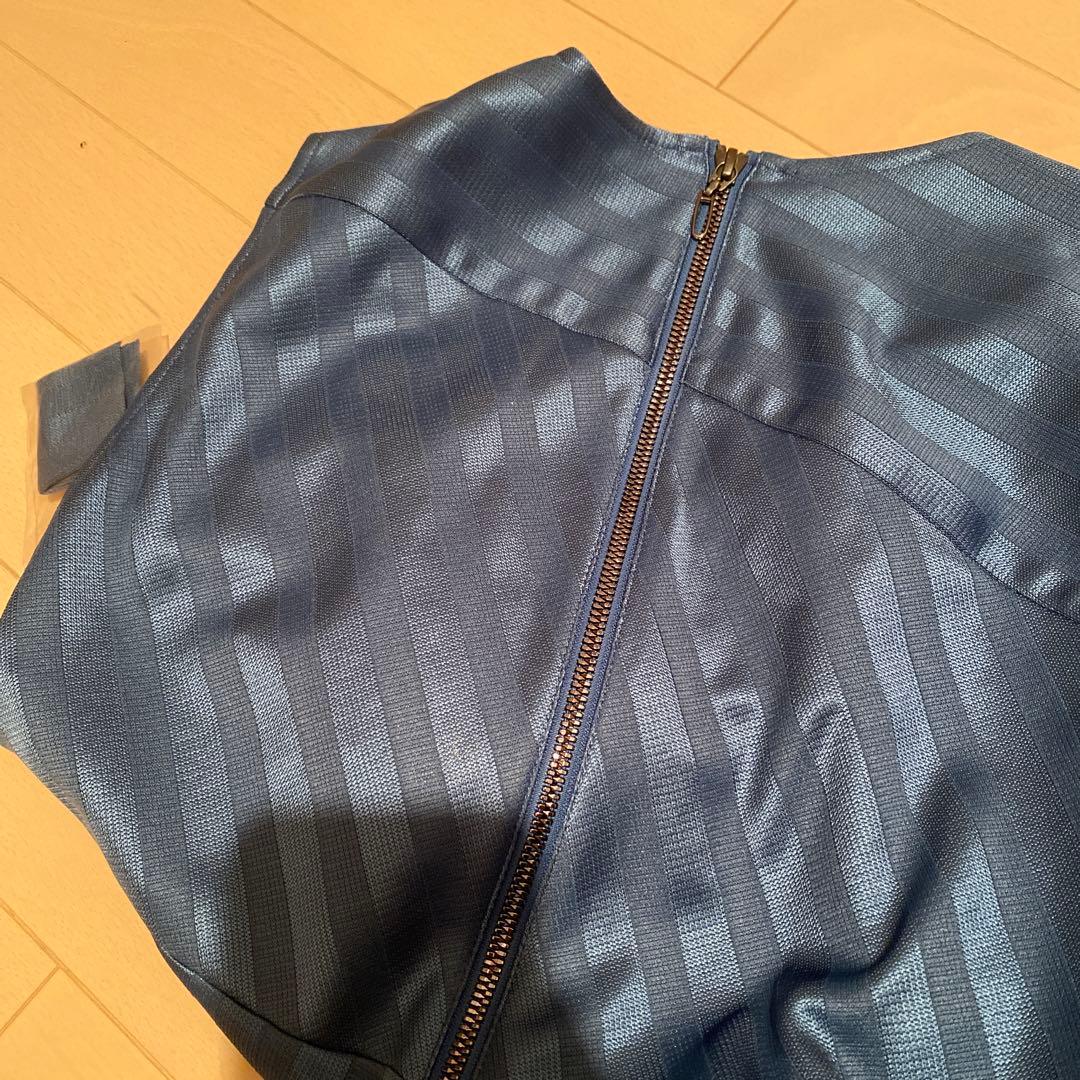 ランバンLANVIN 青ワンピース裏地ありスカートゴルフウェア新品未使用ノースリ