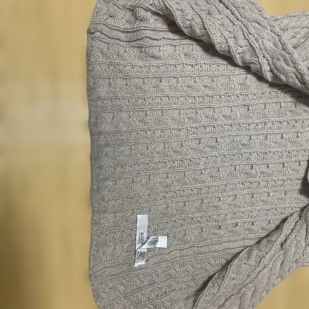 ZARA ケーブルニット　コート　カーディガン　ストール