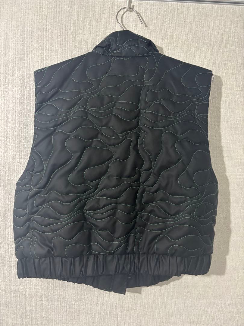 GANNI ブラック キルティングベスト 38