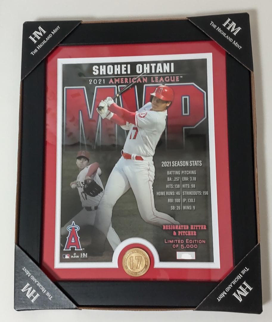 限定5000 大谷翔平 ア・リーグ ＭＶＰ獲得記念 ハイランドミント 二刀流