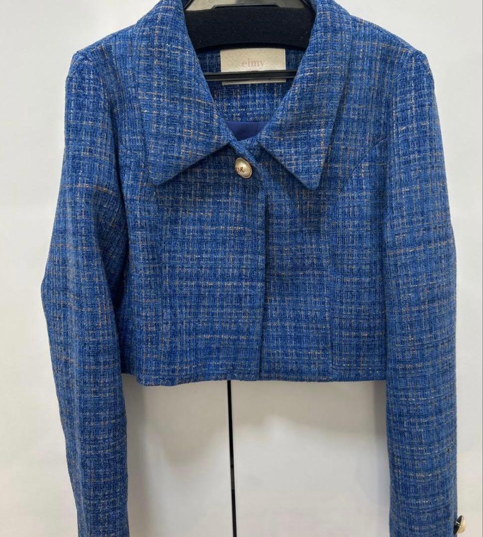 ツイードセットアップ ブルー エイミーイストワール