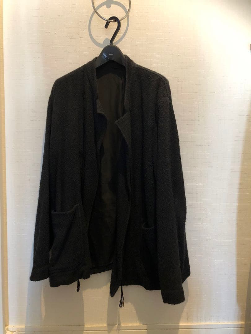 comoli 【名品】シルクモッサスタンドカラージャケットsize:3