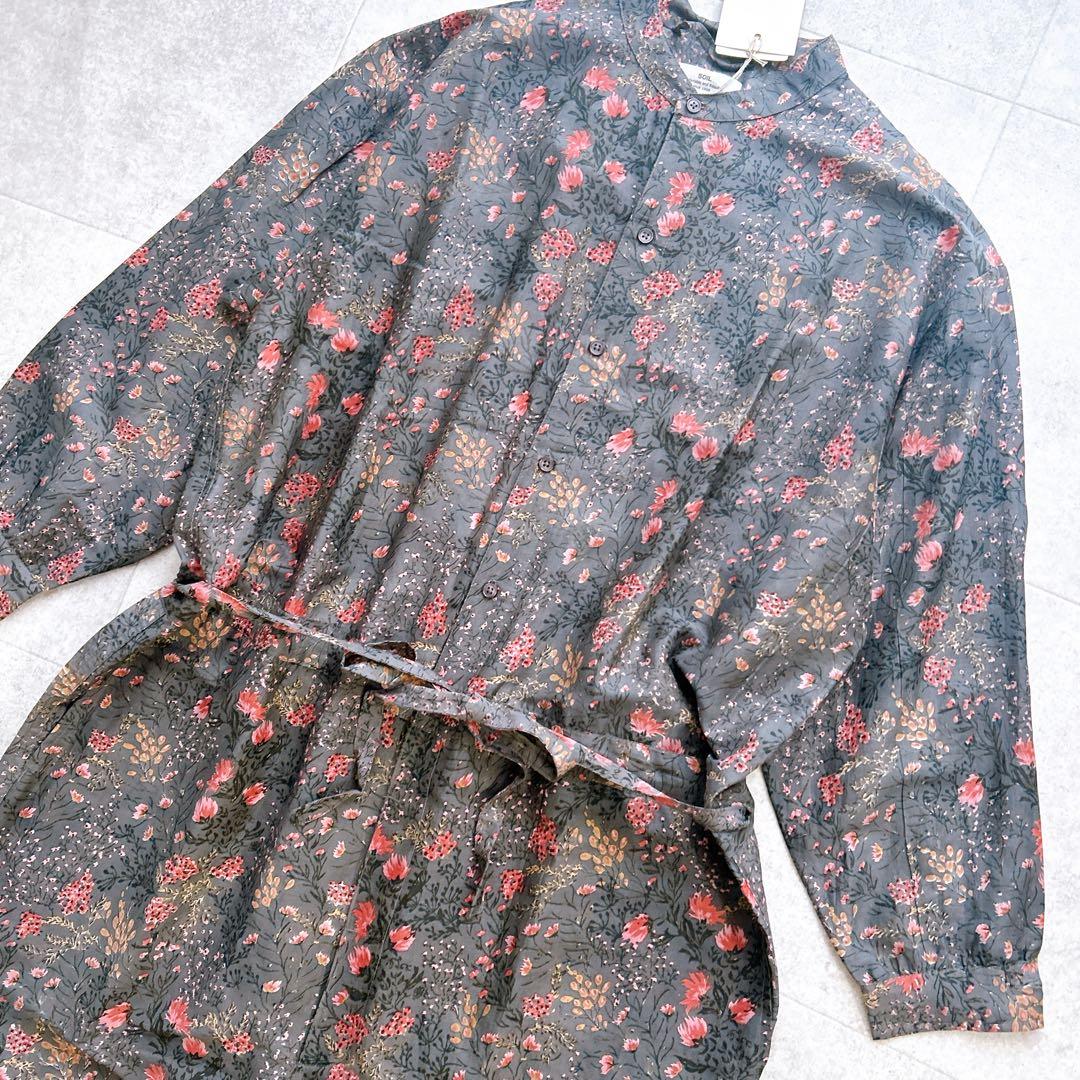 新品タグ付き✨ SOIL ソイル コットンシルクオールインワン 花柄 リボン