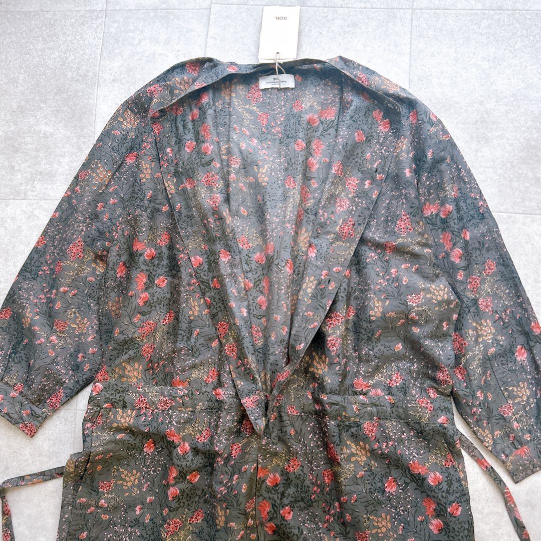 新品タグ付き✨ SOIL ソイル コットンシルクオールインワン 花柄 リボン