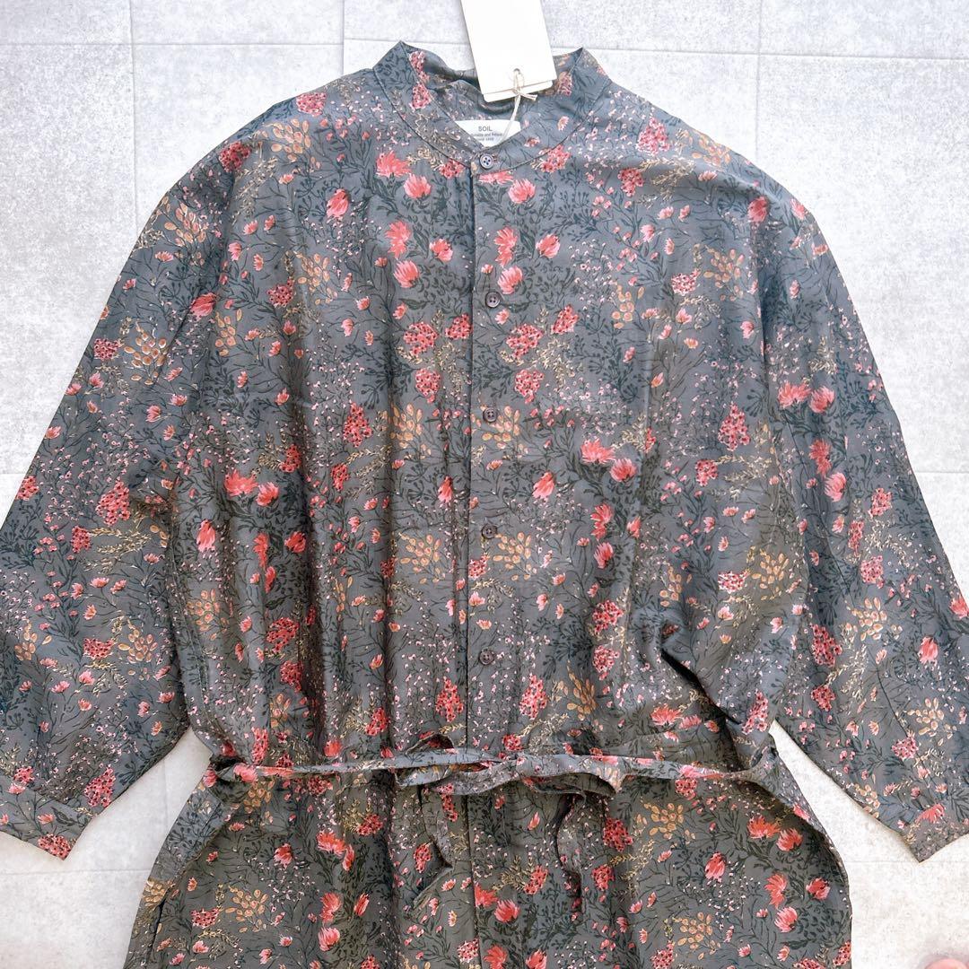 新品タグ付き✨ SOIL ソイル コットンシルクオールインワン 花柄 リボン