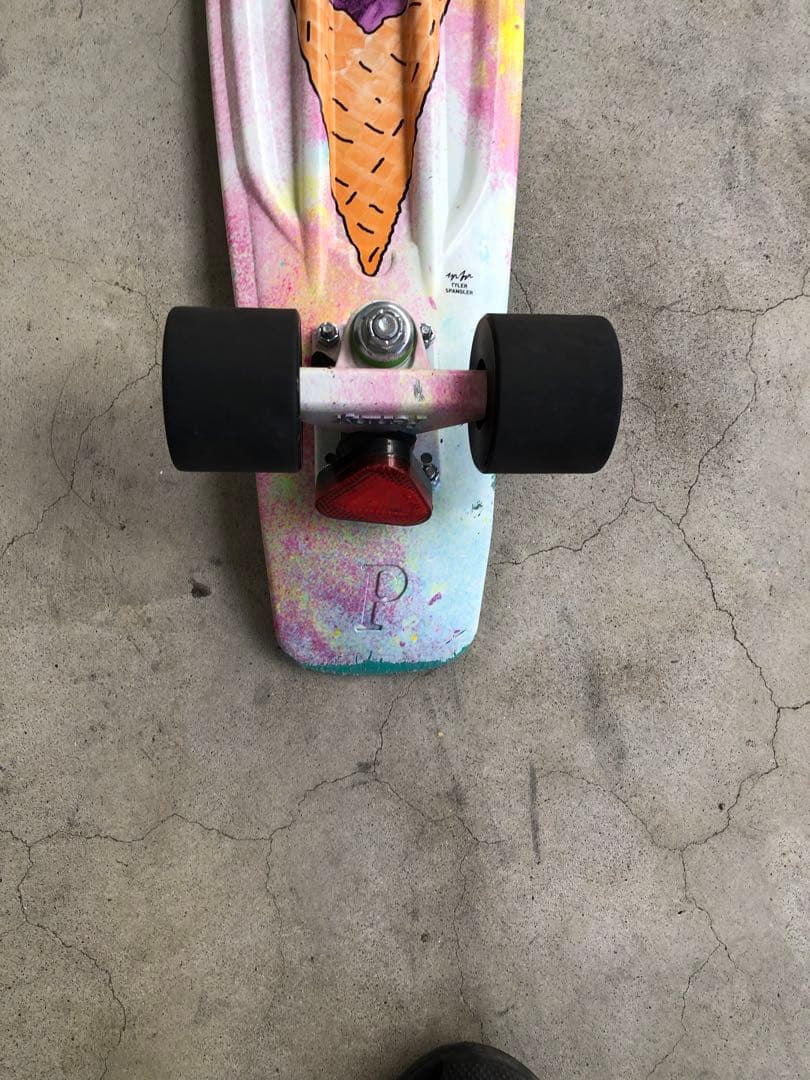 アイスクリームコーン猫イラストスケートボード