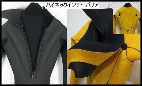 5×3ｍｍセミドライ/バックジップ【カール起毛】サイズ選べます　ウェットスーツ