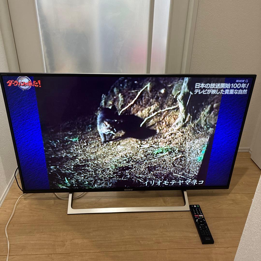 スマートテレビ　4K対応！SONY ソニー　KJ-43X8000E美品!