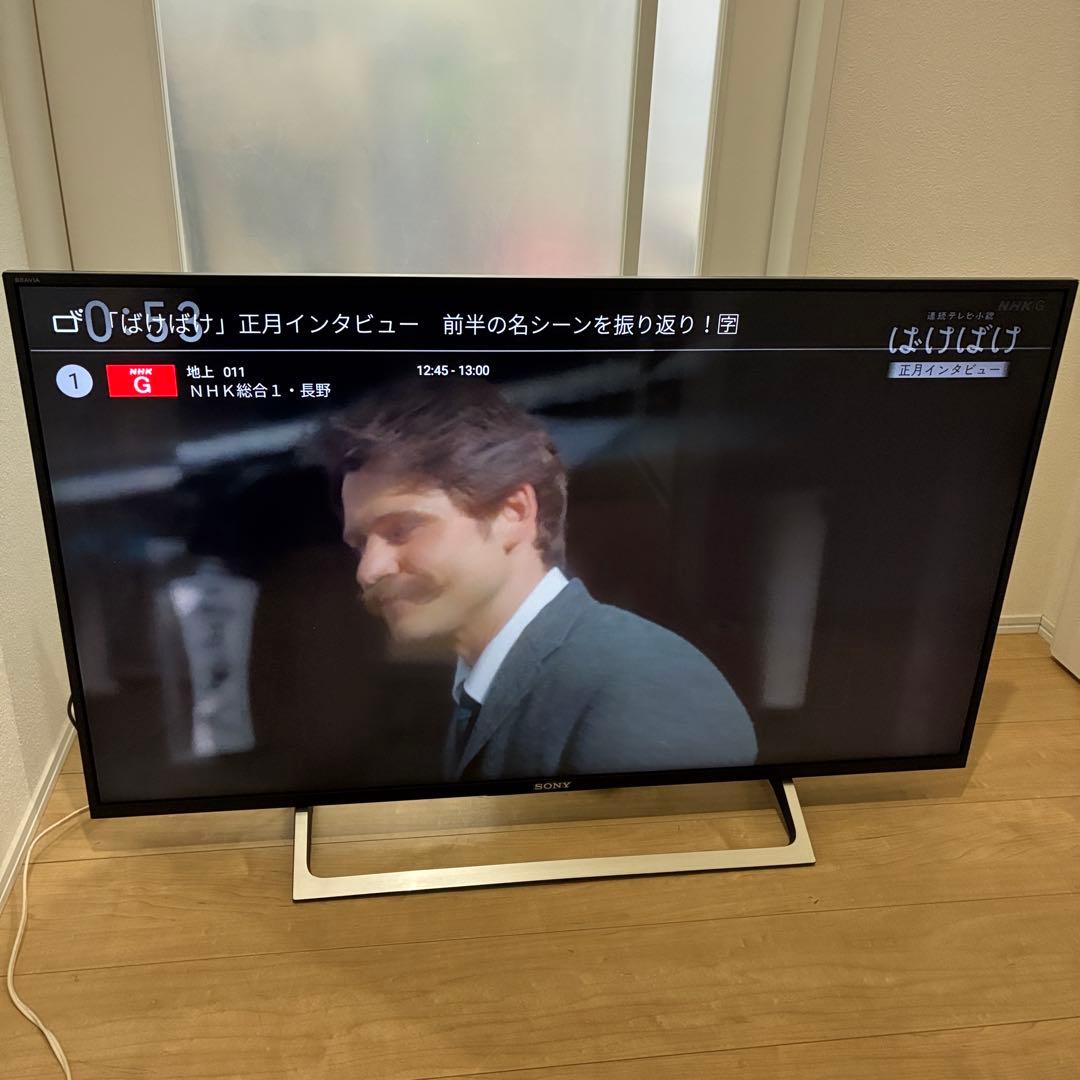 スマートテレビ　4K対応！SONY ソニー　KJ-43X8000E美品!