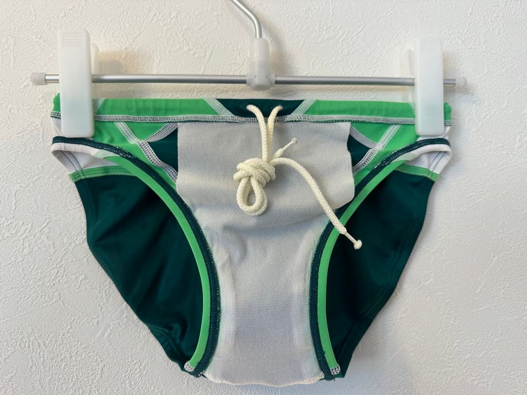 r*a様 speedo 競パン　Mサイズ　グリーン×ホワイト