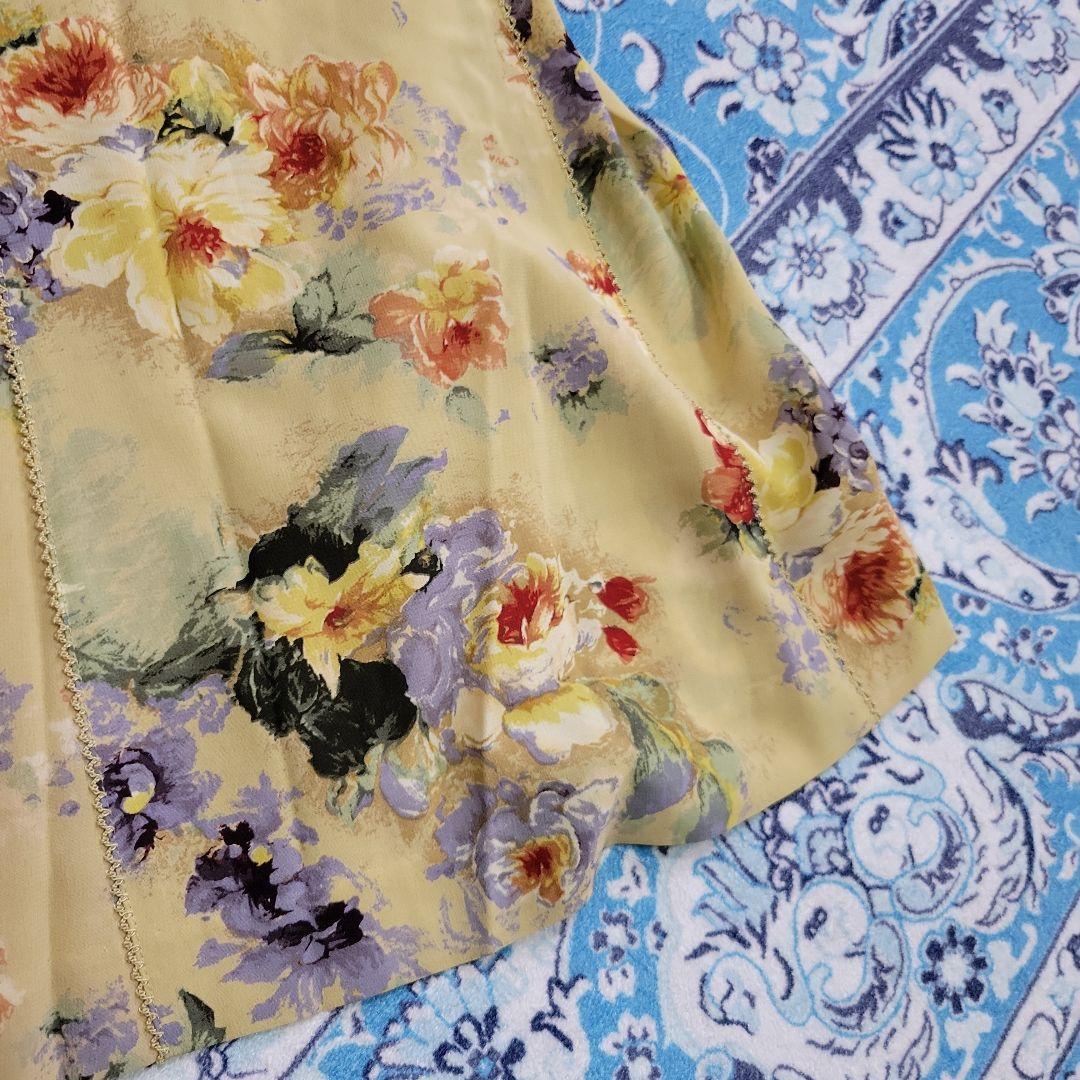 お値下げ未使用KANEKO ISAO 花柄フレンチ袖ワンピース