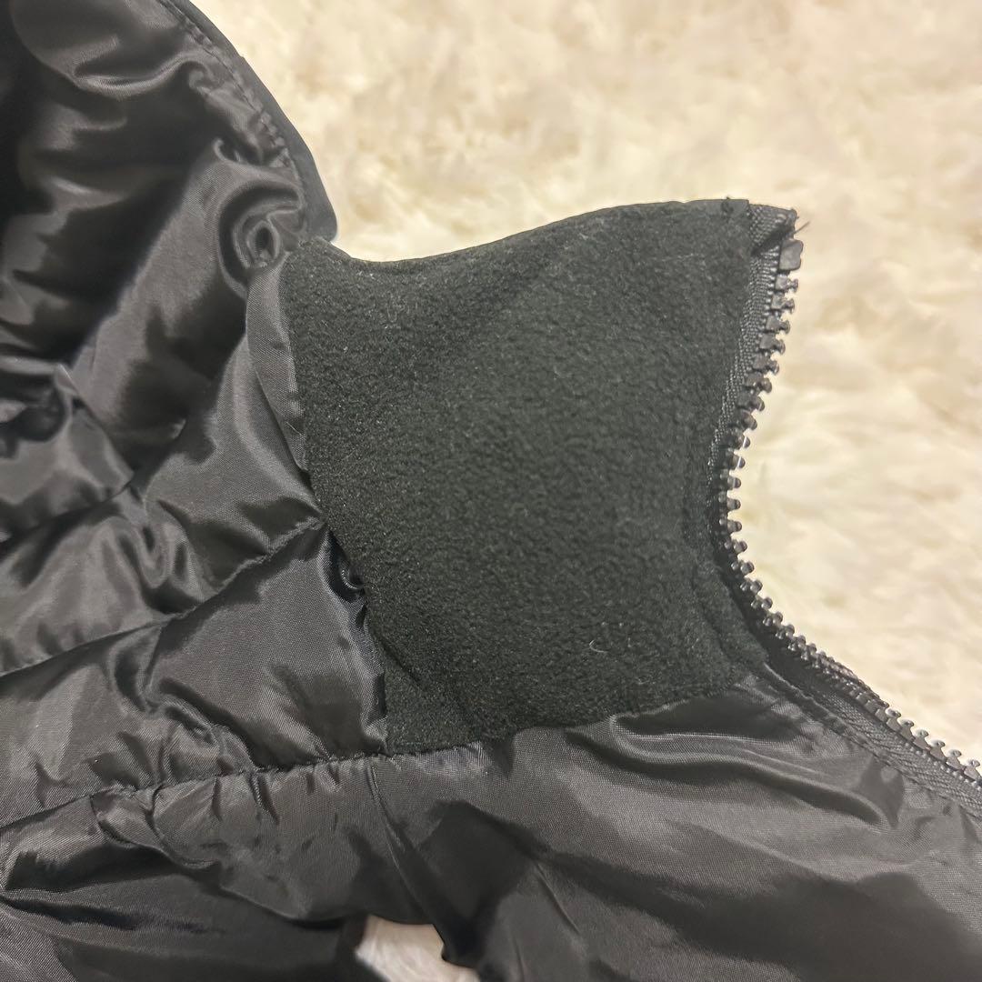 【美品】ポロラルフローレン ダウンベスト ビッグポニー 刺繍 肉厚 ブラック