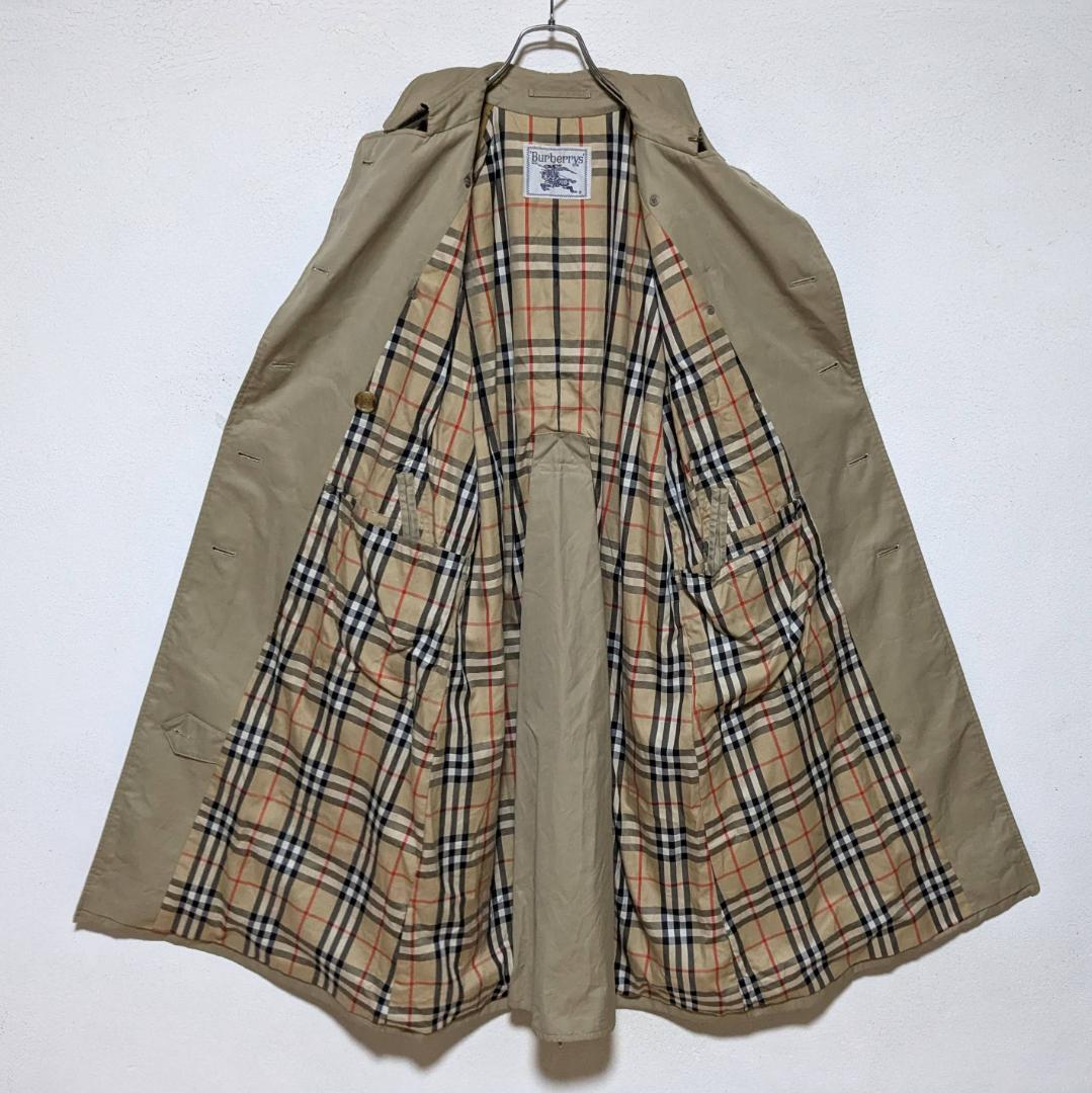 美品 80～90s バーバリー トレンチコート レディース 白タグ ベージュ22