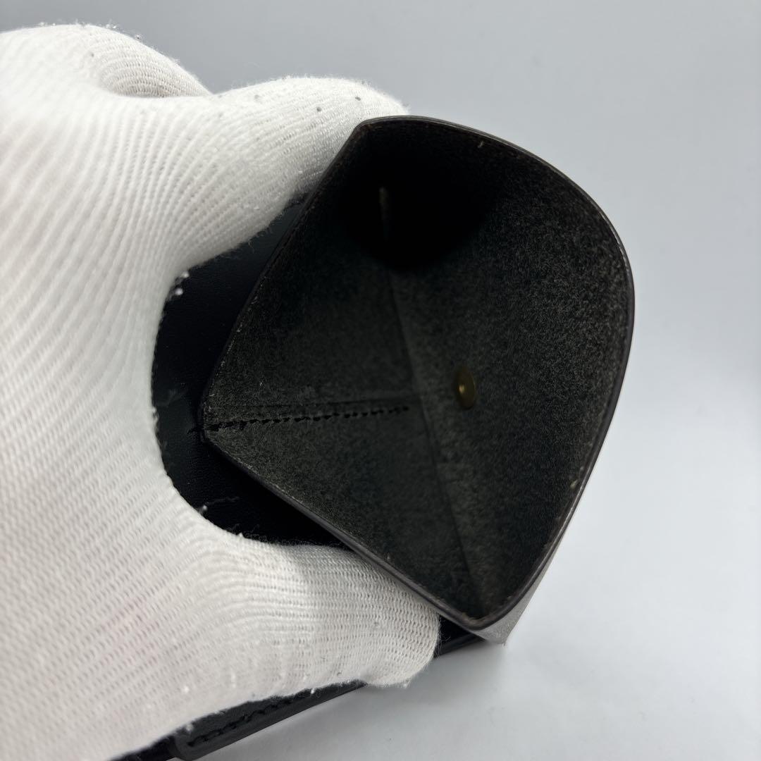 【未使用に近い】Lampan　ランパン　コンパクト財布　お札まっすぐ　ブラック