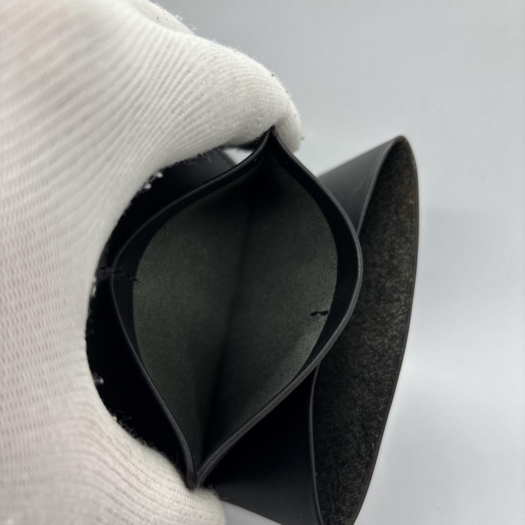 【未使用に近い】Lampan　ランパン　コンパクト財布　お札まっすぐ　ブラック