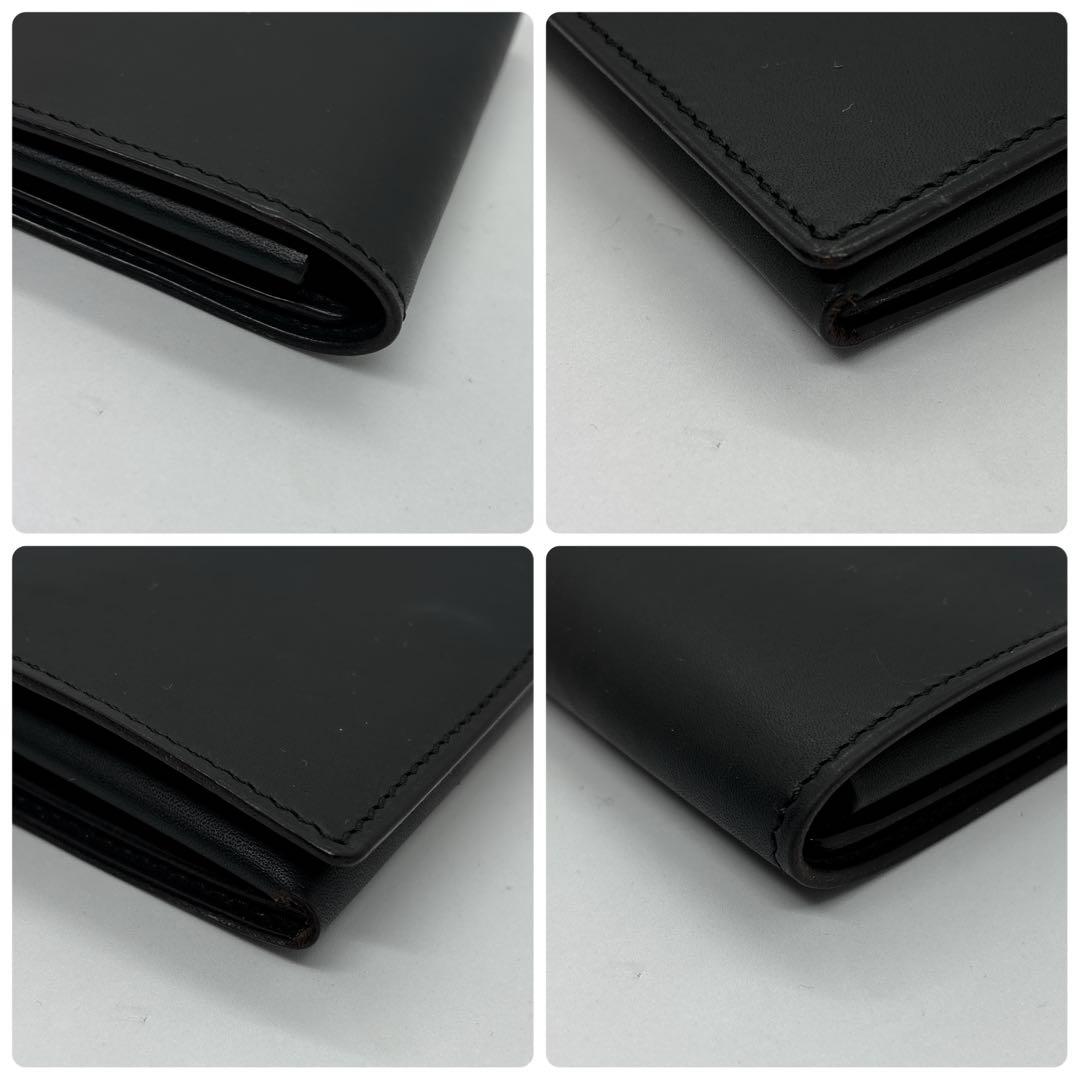 【未使用に近い】Lampan　ランパン　コンパクト財布　お札まっすぐ　ブラック