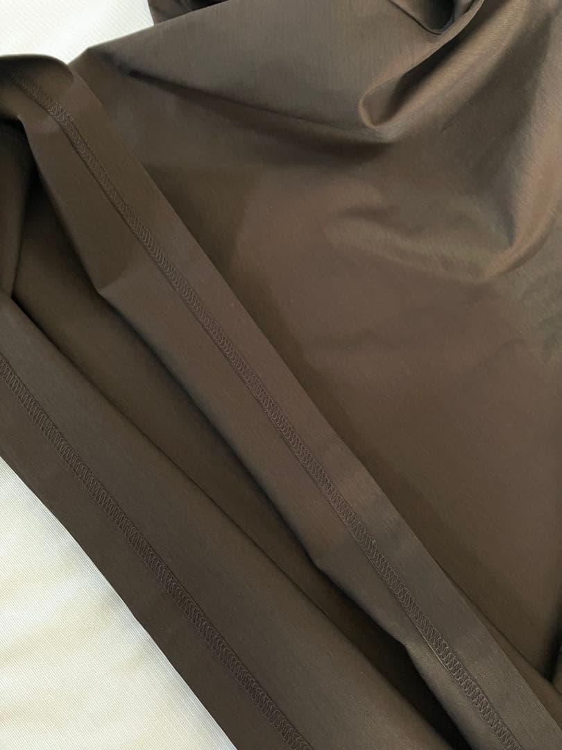 kolor ハイゲージコットンストレッチ ハイネック カットソー　ブラウン