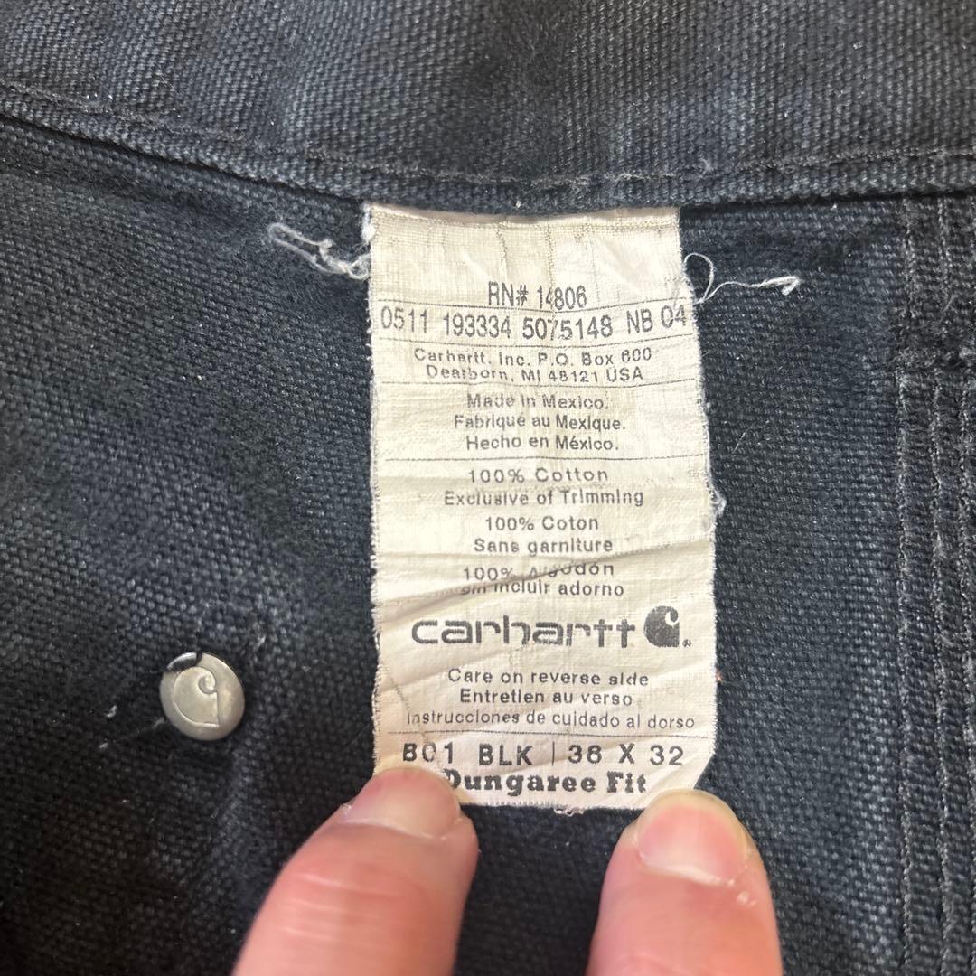 Reloved_Relic専用 Carhartt ブラックダブルニーカーゴパンツ