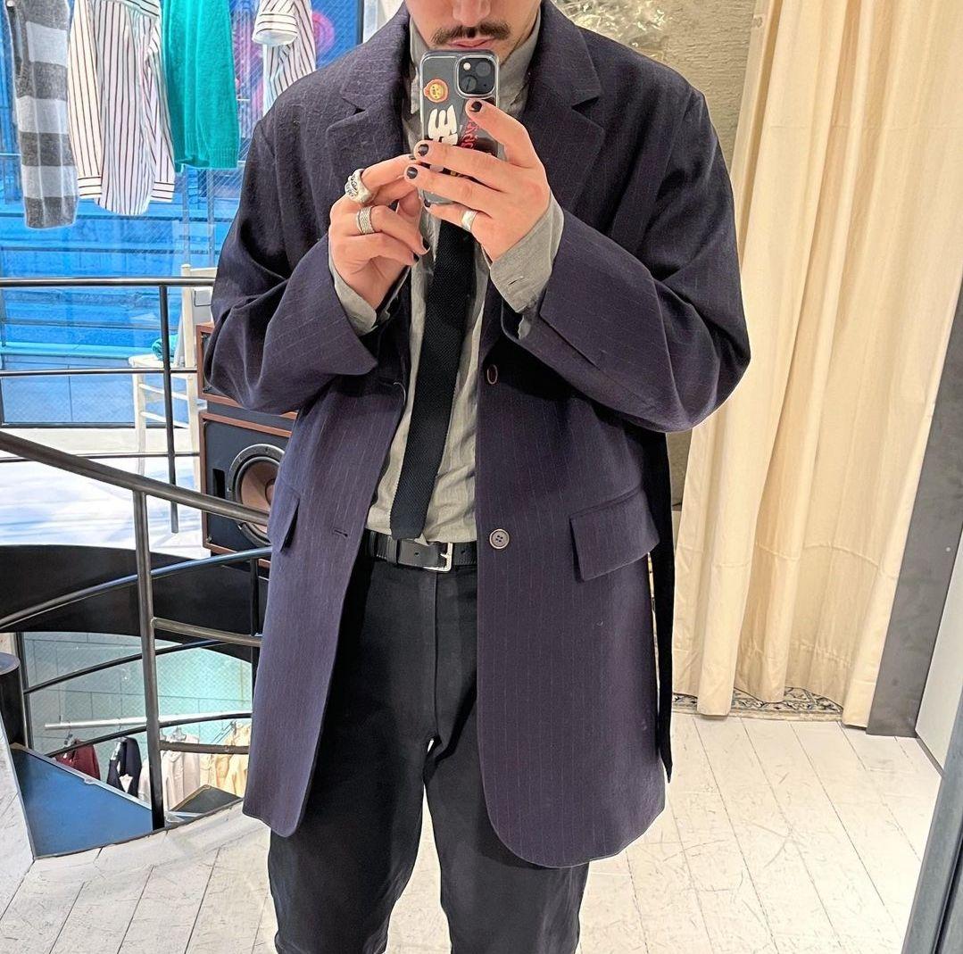 FOLL フォル ヘリテージストライプオーバーサイズジャケット