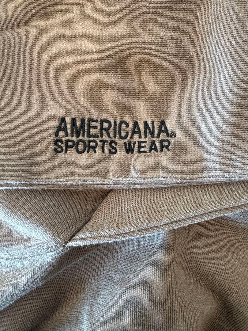 美品Americanaベージュ フード付きパーカー