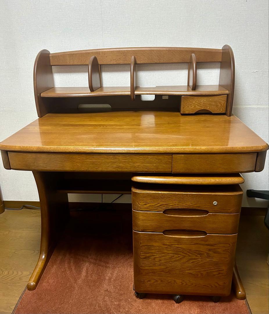 カリモク学習机本棚付き