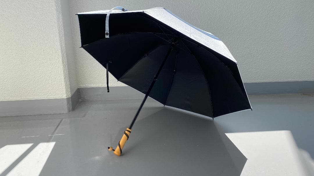 サンバリア100 折りたたみ日傘 ２段折 / moku ブルー