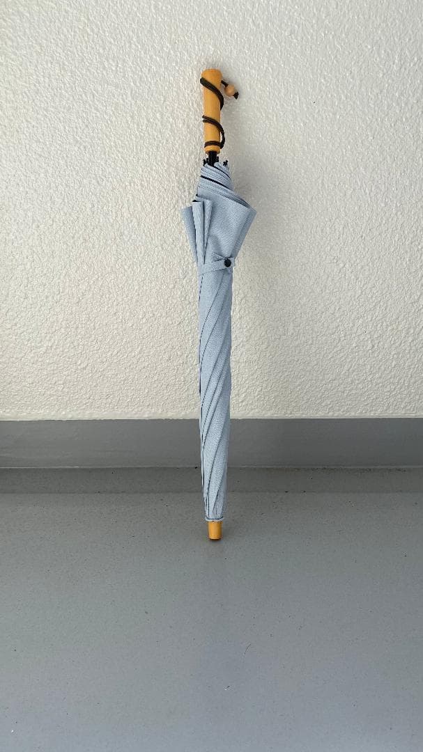 サンバリア100 折りたたみ日傘 ２段折 / moku ブルー