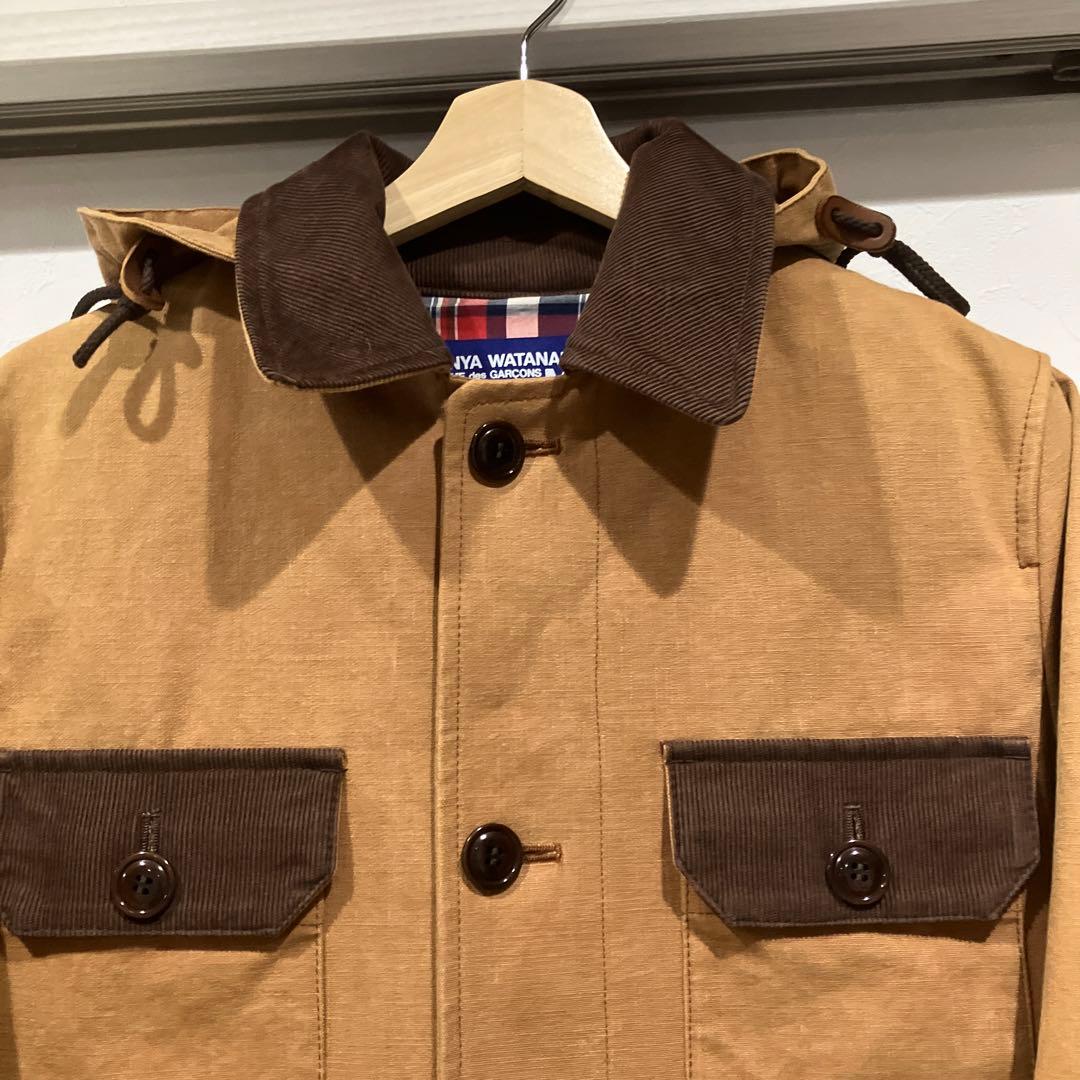美品 ジュンヤワタナベマン ダッグ生地 カバーオールマウンテンパーカー ブラウン