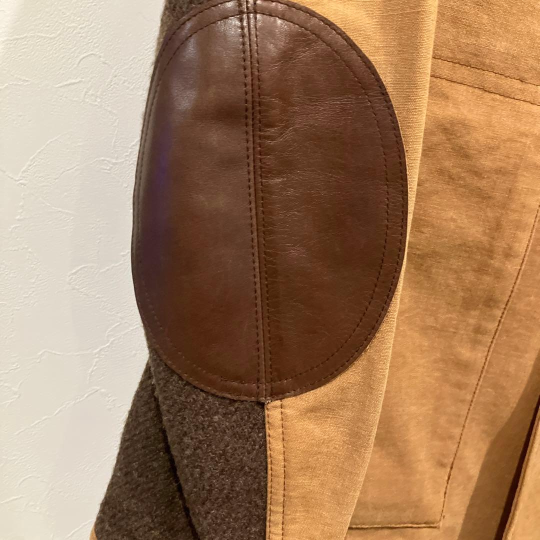 美品 ジュンヤワタナベマン ダッグ生地 カバーオールマウンテンパーカー ブラウン