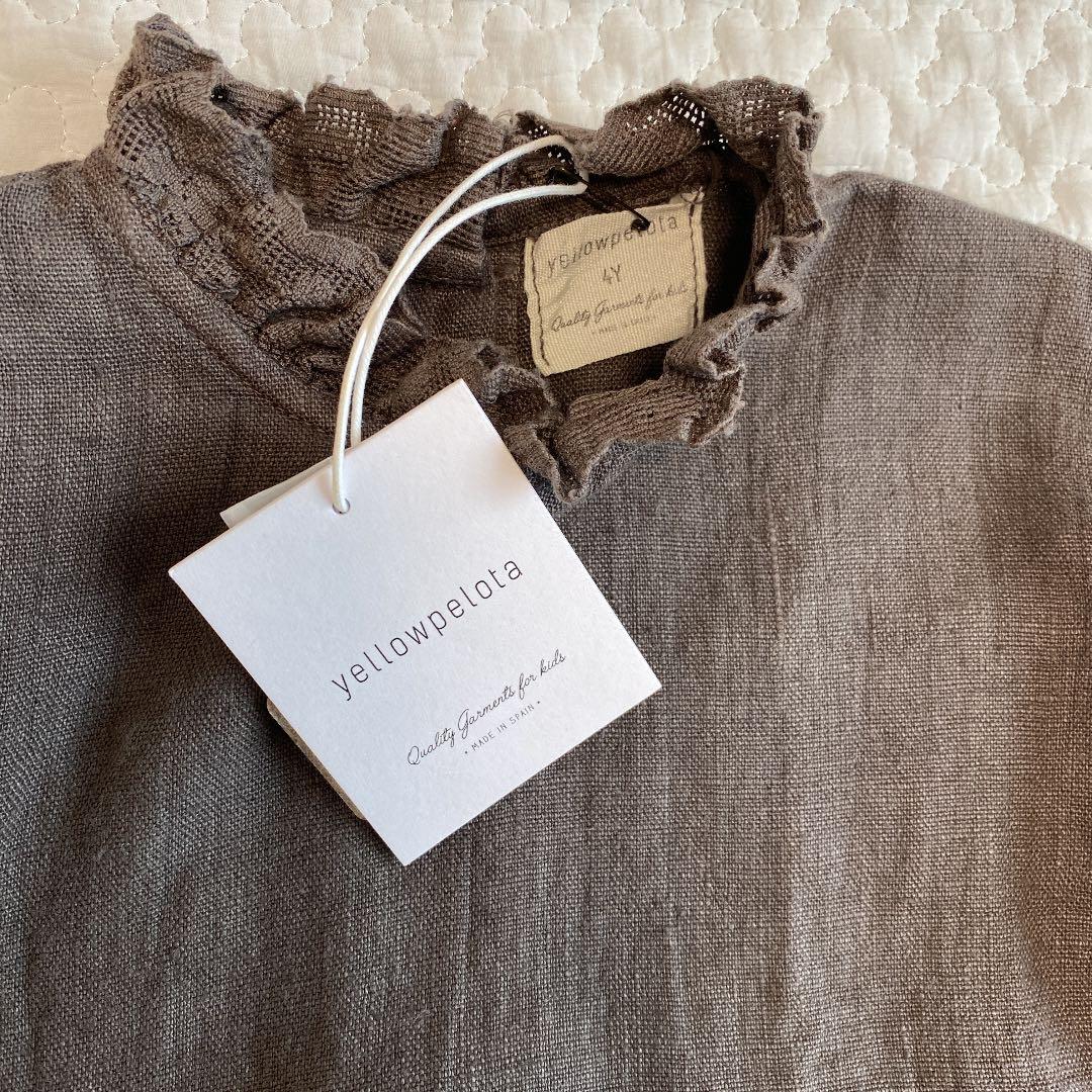 新品未使用　yellowpelota リネンワンピース　4y