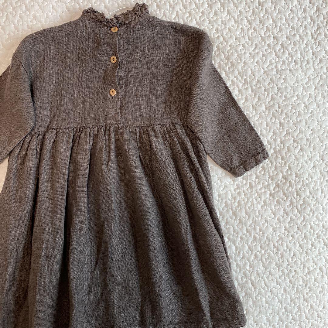 新品未使用　yellowpelota リネンワンピース　4y