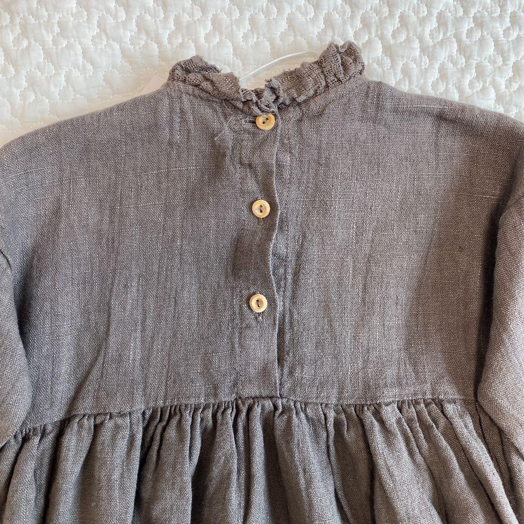 新品未使用　yellowpelota リネンワンピース　4y