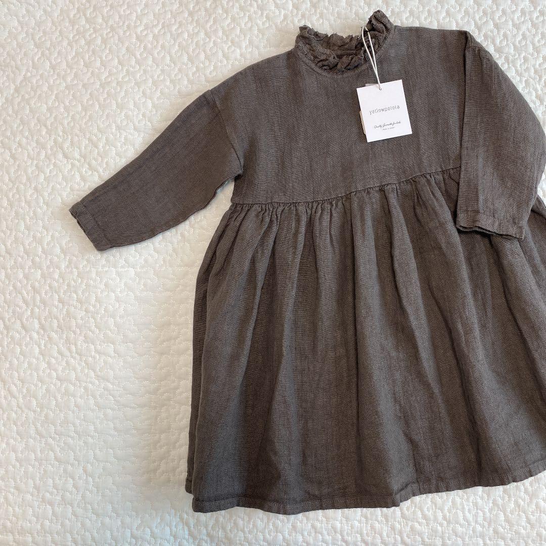 新品未使用　yellowpelota リネンワンピース　4y