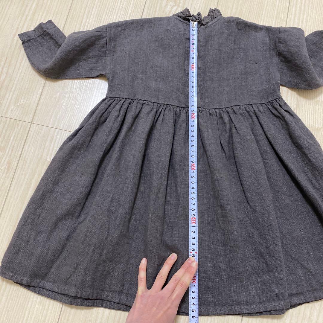 新品未使用　yellowpelota リネンワンピース　4y
