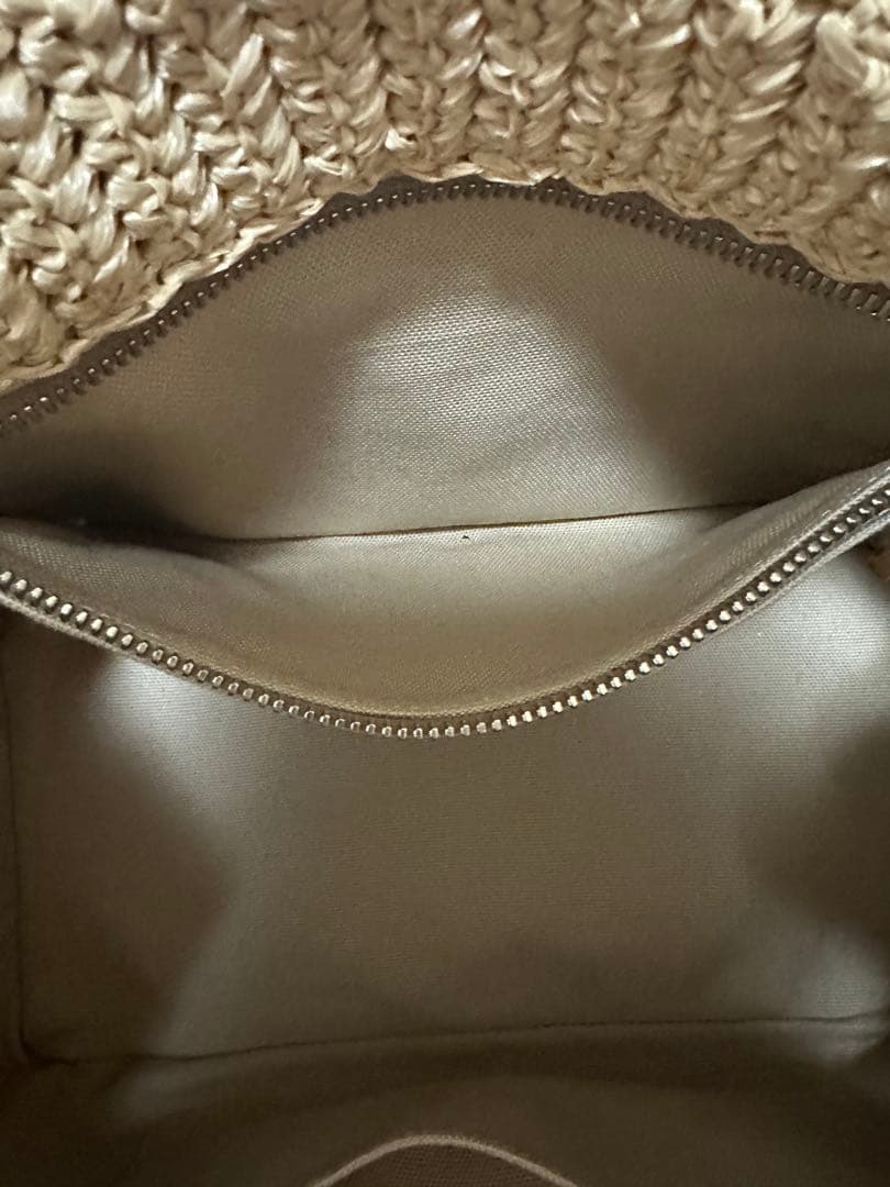 【PRADA】プラダカゴバッグ・ショルダー&タッセル付・プラダくまキーホルダー付