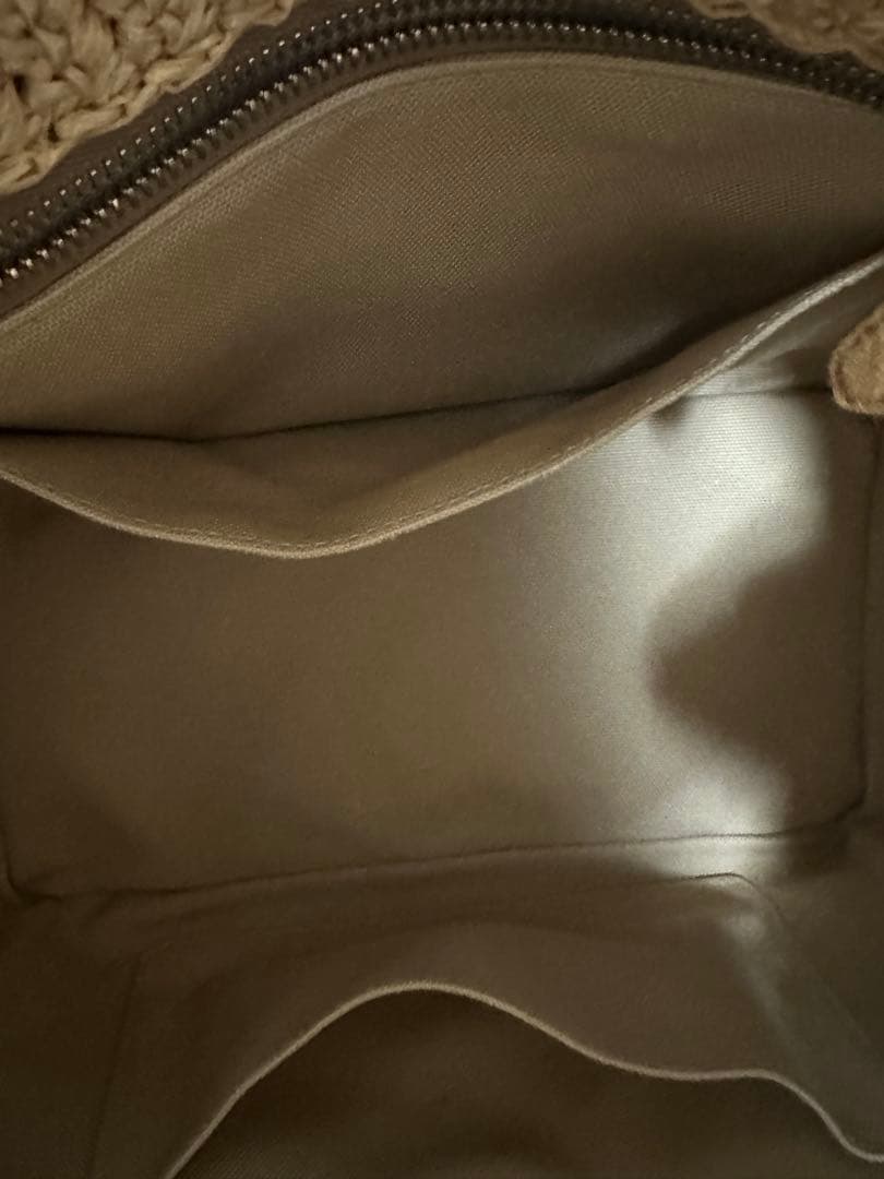 【PRADA】プラダカゴバッグ・ショルダー&タッセル付・プラダくまキーホルダー付