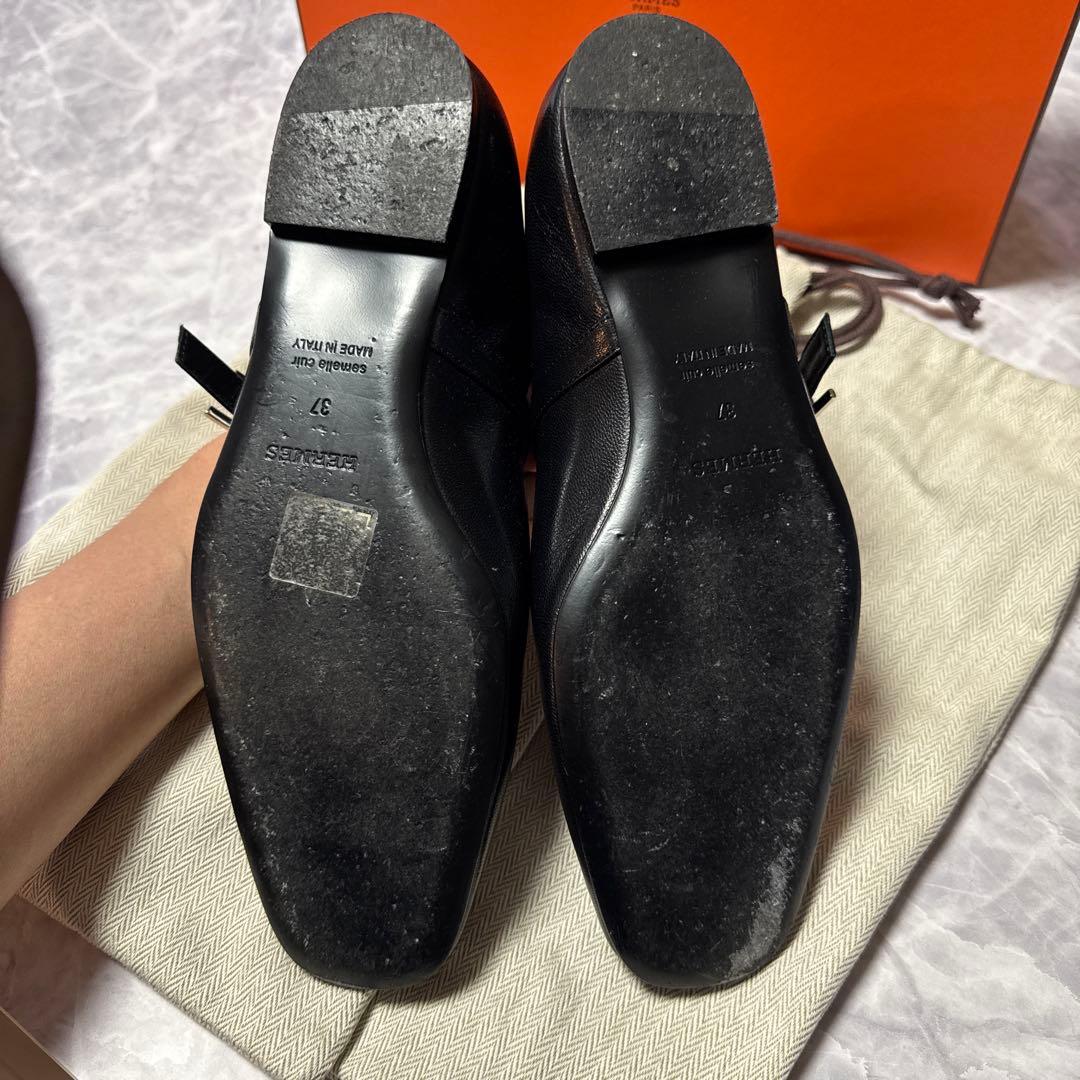 HERMES エルメス ジェーン バレエシューズ フラットシューズ　size37